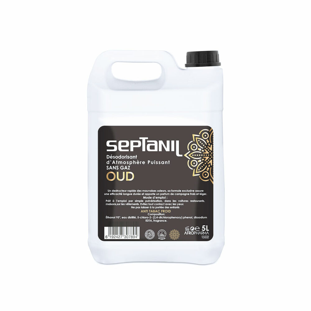 Désodorisant Oud Malaki d’atmosphère puissant 5L Septanil