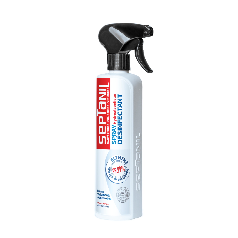 Spray solution hydroalcoolique désinfectant 500ml séptanil