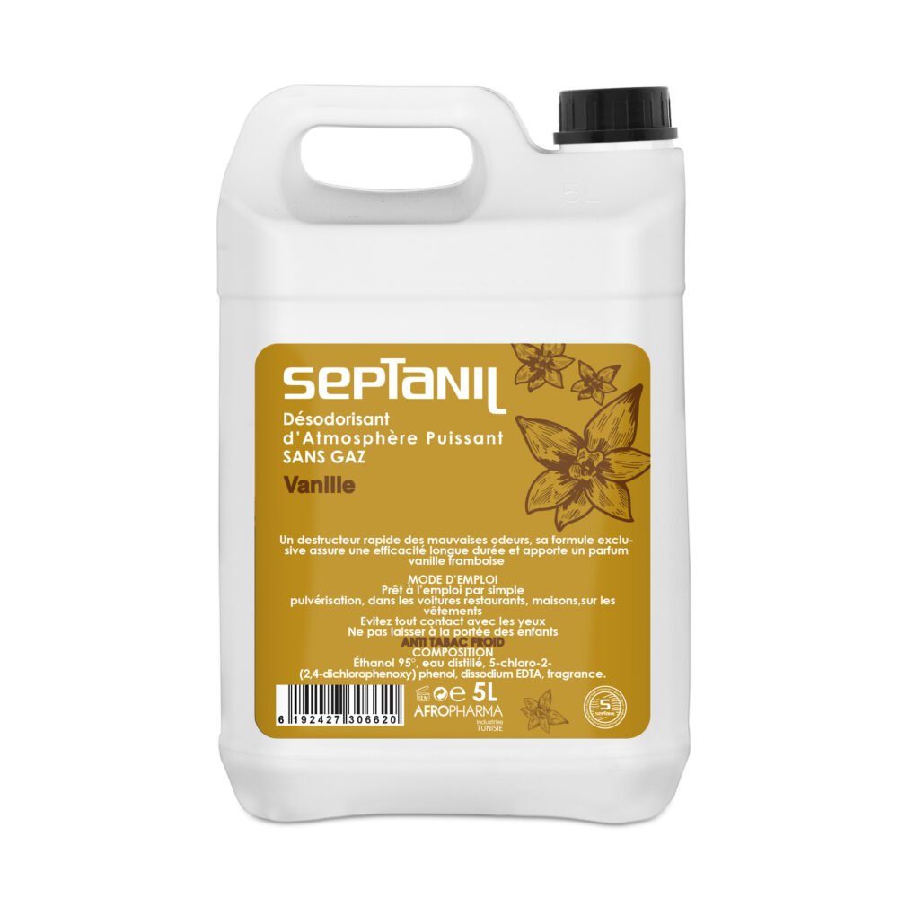 Désodorisant Vanille d’atmosphère puissant 5L Septanil