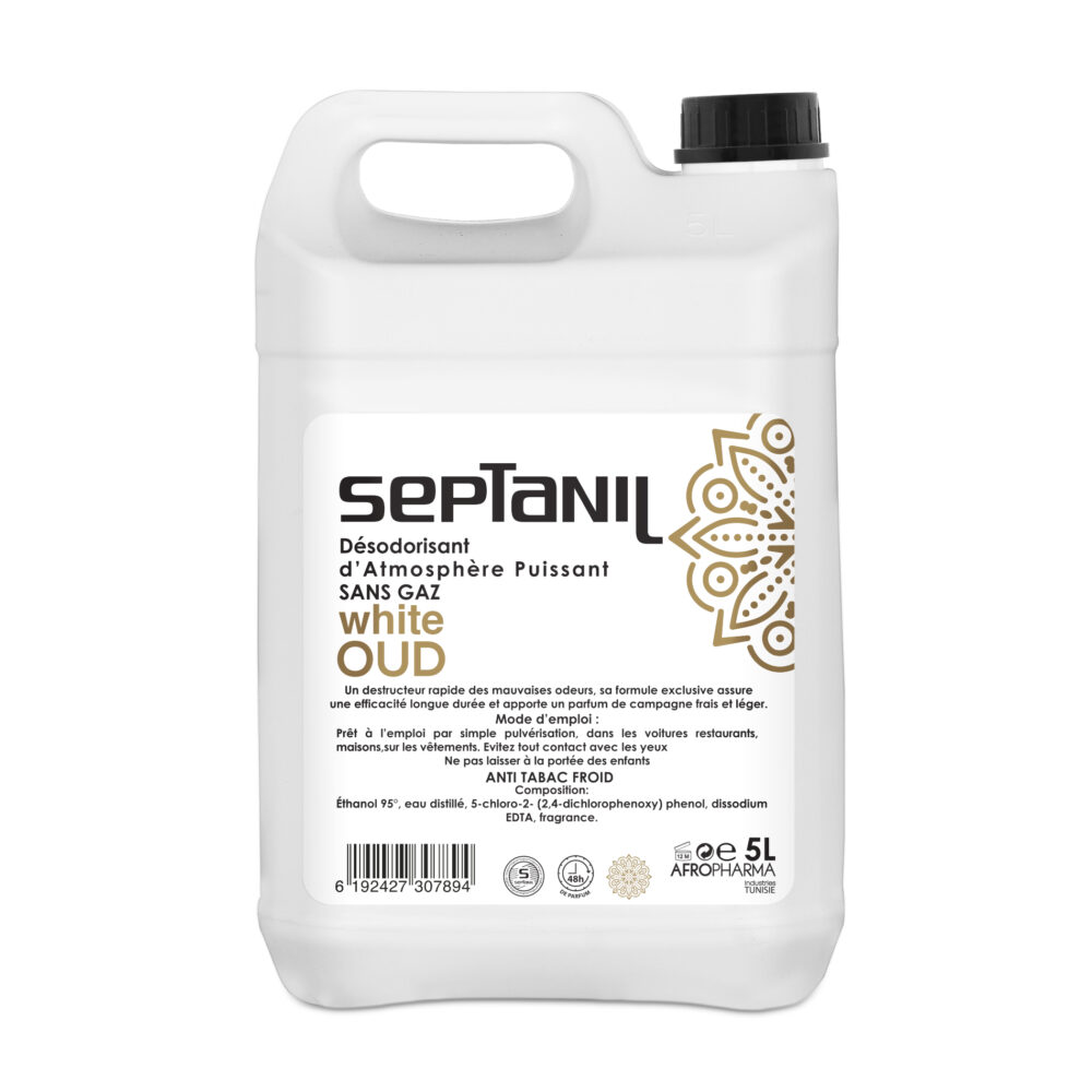 Désodorisant white Oud d’atmosphère puissant 5L Septanil