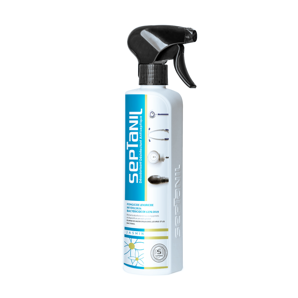 Jasmin Désodorisant Désinfectant Antiseptique puissant 500ml Septanil