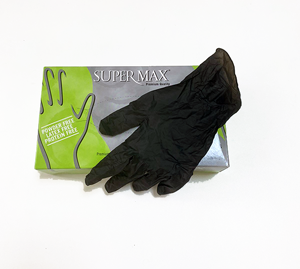 gants nitrile non poudrés noir